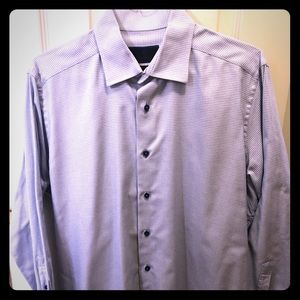 David Donahue Houndstooth Dress Shirt